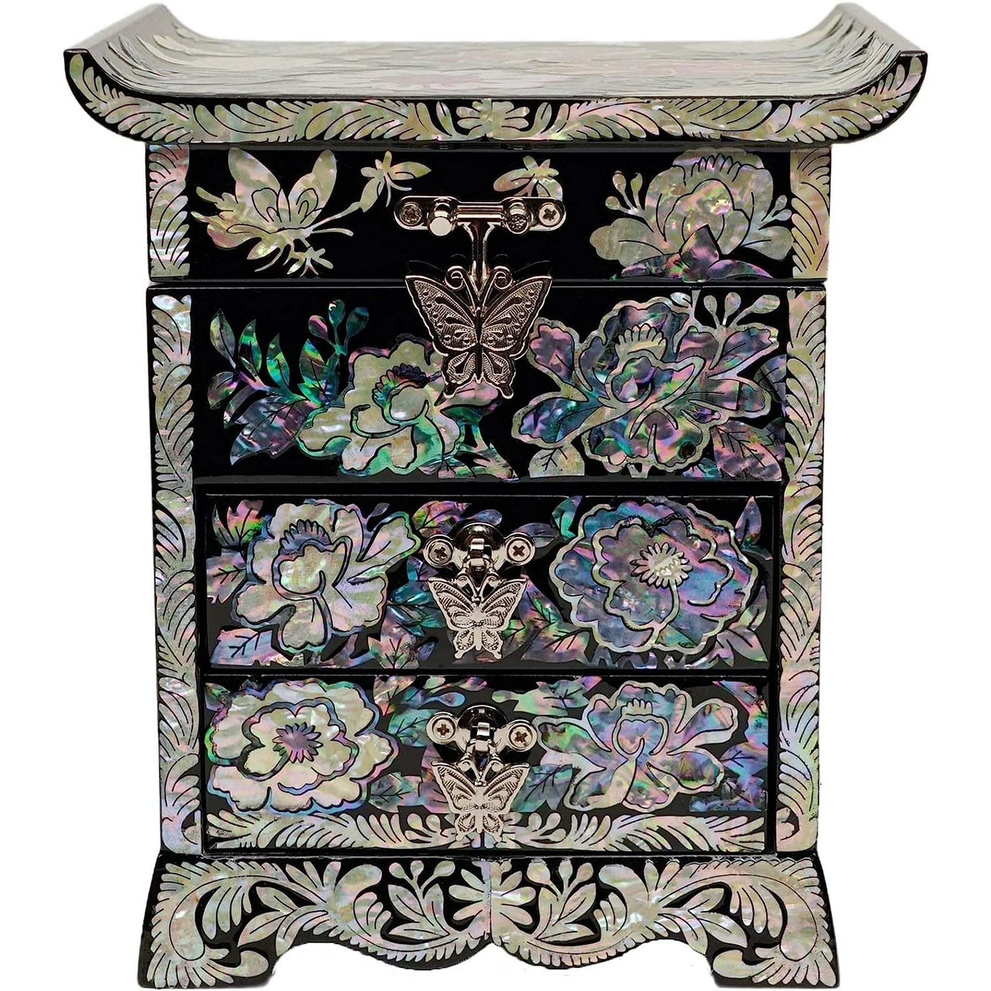 Mother of Pearl Jewelry Box with 2 Drawers Gifts for Women Mom Wife Best Friend Birthday Mothers day Wedding Valentine Day